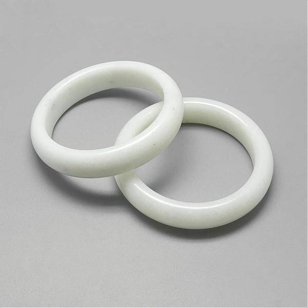 Natural White Jade Bangles