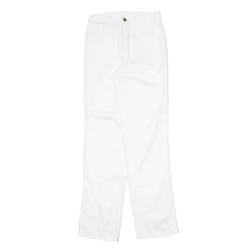 IZOD LACOSTE Trousers White Regular Wide-Leg Girls W26 L32
