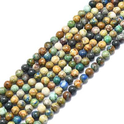 Natural Chrysocolla and Lapis Lazuli Beads Strands