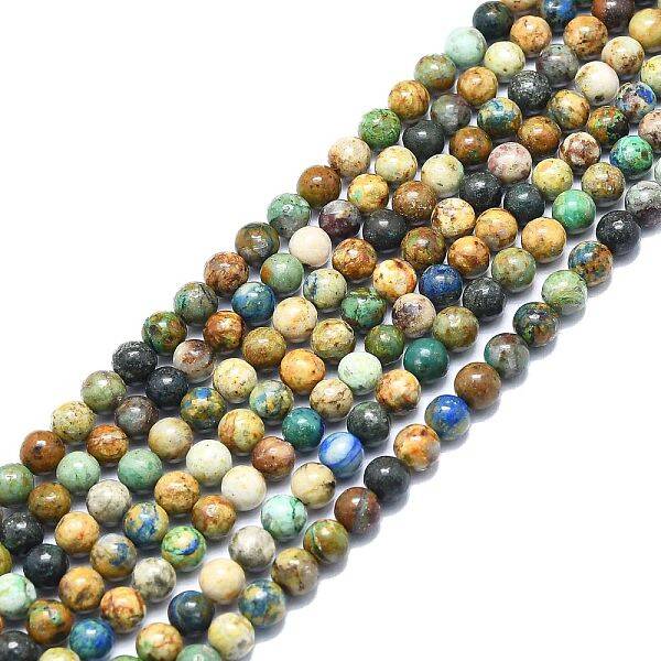 Natural Chrysocolla and Lapis Lazuli Beads Strands