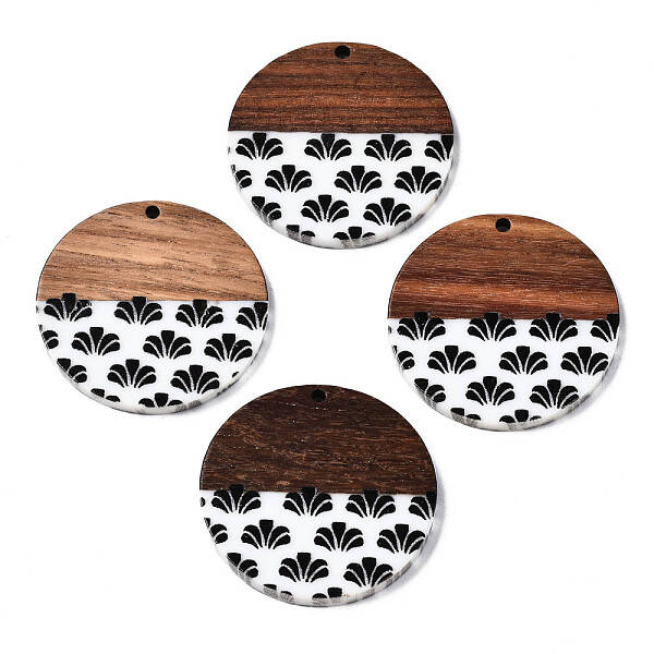Resin & Walnut Wood Pendants