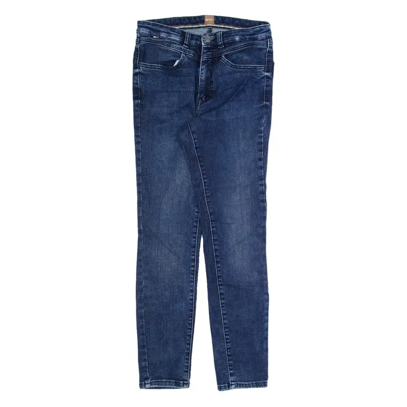 HUGO BOSS Womens Jeans Blue Slim Skinny Stone Wash W26 L27