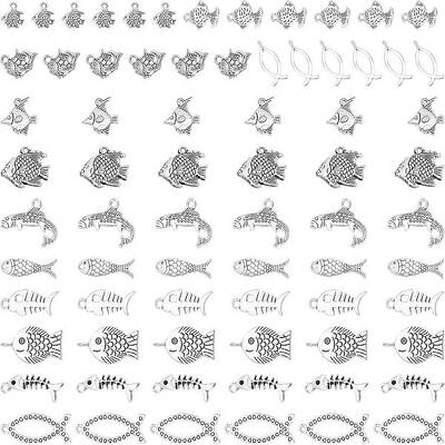 72Pcs 12 Style Tibetan Style Alloy Pendants