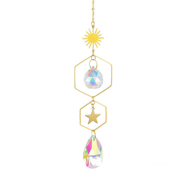 Quartz Crystal Big Pendant Decorations