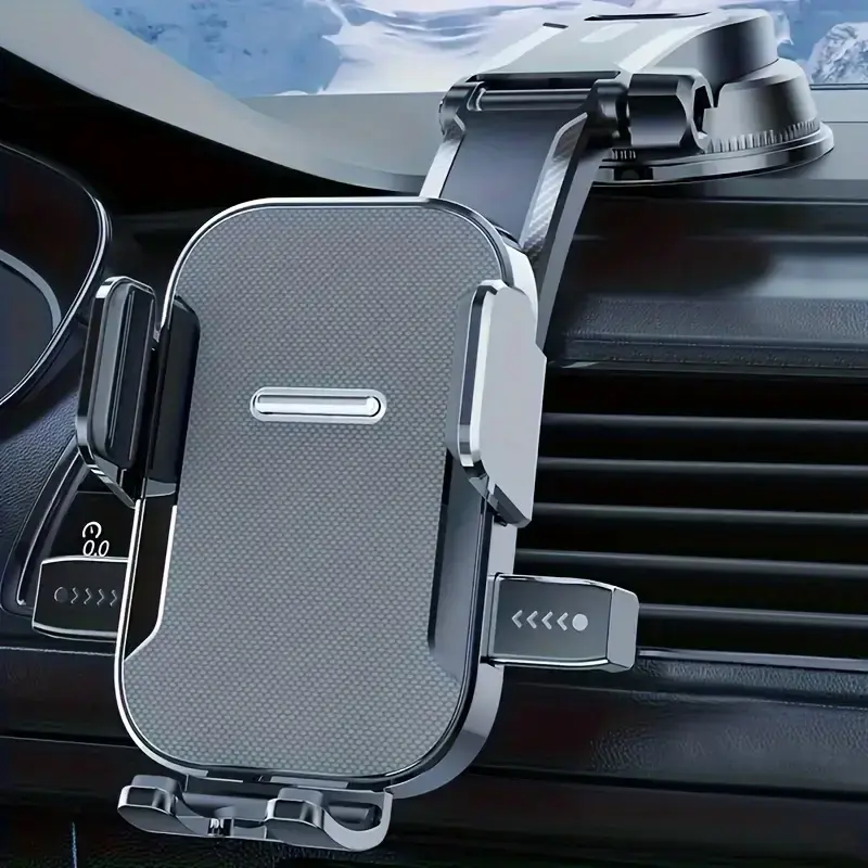 Car Phone Holder Mount, Adjustable Rotating Cell Phone Holder For Car Dashboard, Car Interior Accessories Compatible With Mos...