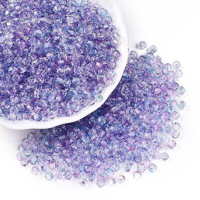 Baking Paint Electroplate Transparent Glass Seed Beads