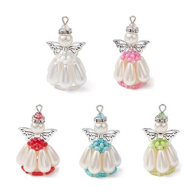 Pearlized Glass Pearl Beads  Pendants