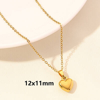 Stainless Steel Heart-shaped Necklace Jewelry DIY Accessories