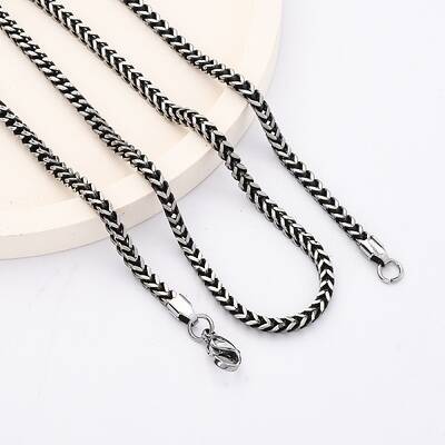 2.5MM 304 Stainless Steel Wheat Chain Necklaces