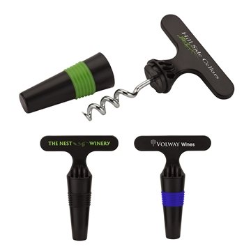 125 Promotional Pica Bottle Opener Wine Stopper - Dual Function