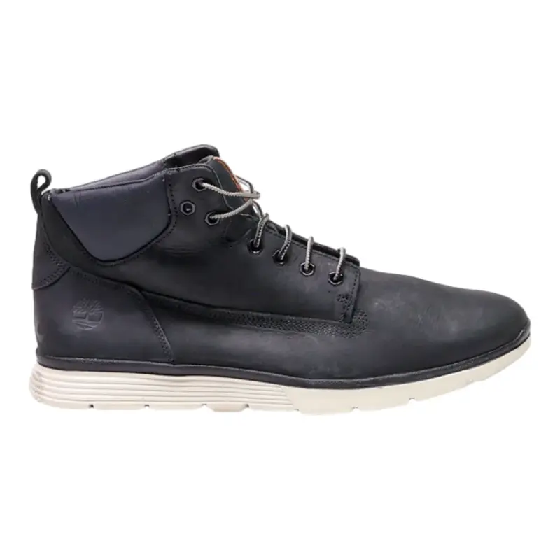 TIMBERLAND Chukka Boots Black Leather Mens UK 9.5