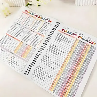 【ADHD Cleaning Planner】Household Daily Cleaning Schedule Planner, 1 Count Cleaning Checklist Schedule Notebook, Cleaning ...