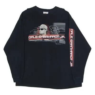 WINNER'S CIRCLE Dale Earnhardt Jr NASCAR Mens T-Shirt Black 90s USA 2XL