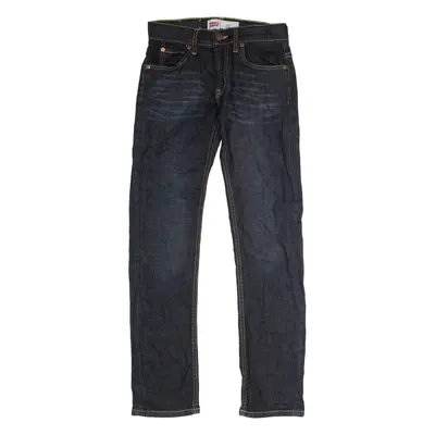 LEVI'S 511 Boys Jeans Blue Slim Straight Raw W26 L29