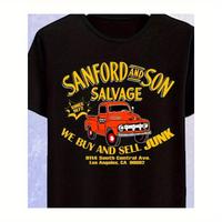 Sanford and Son Vintage Recycled Vintage TV, Trendy Cotton Short Sleeve Top, Street Style Short Sleeve T-Shirt, Men's T-Shirt...