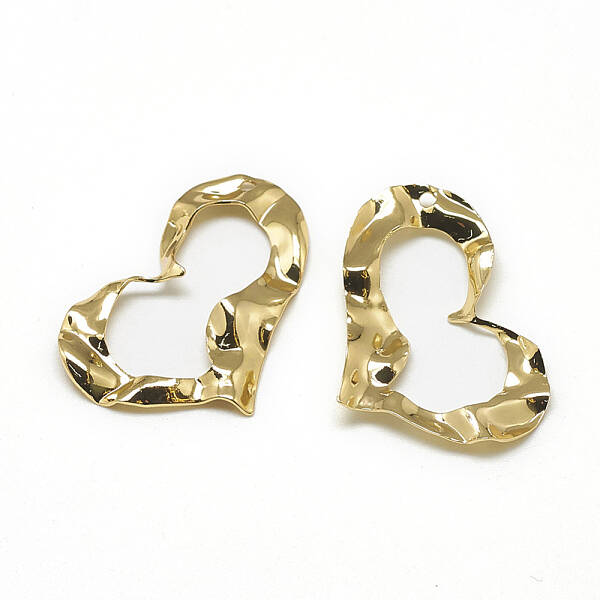 Brass Wavy Pendants
