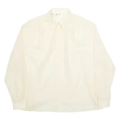 ANTONIOLLI Womens Shirt Yellow Collared Long Sleeve XL