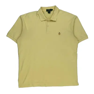 Lauren Ralph Lauren Polo Shirt - Large Yellow Cotton | Size: large