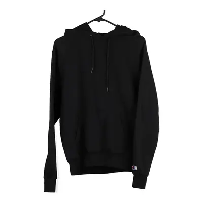 Champion Hoodie - Small Black Cotton Blend