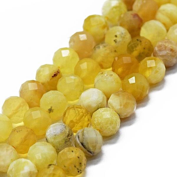 Natural Yellow Opal Beads Strands