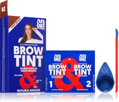 A.N.D. Beauty Brow Eyebrow Tint Color Dark Brown 3× 1.67 ml