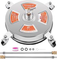 dealsforyoudays M MINGLE 14'' Pressure Washer Surface Cleaner Attachment,2 Extension Wand,1/4''Quick Connect for Driveways Si...