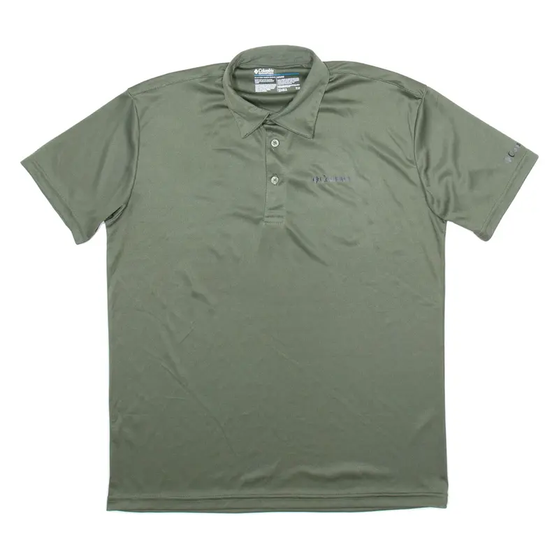 COLUMBIA Mens Polo Shirt Green M