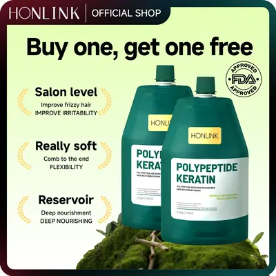 【Buy 1 get 1 free】Honlink Polypeptide Keratin Hair Shampoo Cream--For Hair Repair and Growth,HydratingSmooth,Conditioner ...