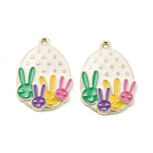 Easter Alloy Enamel Pendants
