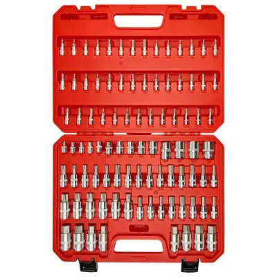 Springtok 92PCS 1/4” 3/8”and 1/2” Allen and Torx Bit Socket Set,Drive Torx/Tamper Proof Torx/Hex, S2 Steel &CR-V,SAE & ...