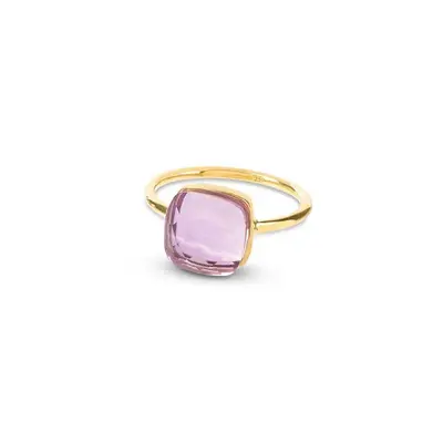 Sophia Amethyst Gold Ring | RING SIZE: MEDIUM 7 (US) - N  (UK) - 54 (EU)