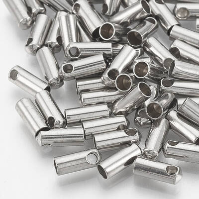 Tarnish Resistant 201 Stainless Steel Cord Ends