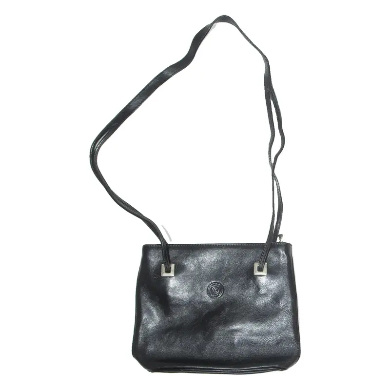 GIUDI Womens Shoulder Bag Black Leather
