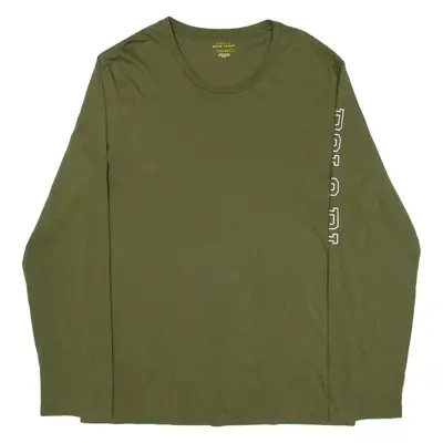 POLO RALPH LAUREN Mens T-Shirt Green Long Sleeve XL