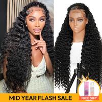 Alipearl Hair Dutch Pre Braided Deep Wave Stylist Wig Ready To Go Glueless 13x4 Lace Frontal Wig Pre Styled Pre Everything Wi...