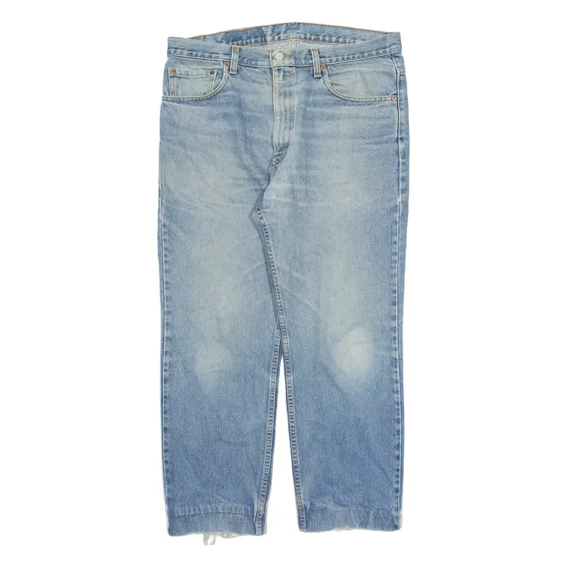 LEVI'S 516 Mens Jeans Blue Regular Straight Stone Wash W38 L28