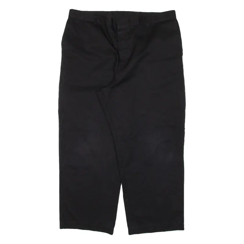 DICKIES Workwear Mens Trousers Black Regular Straight W38 L25
