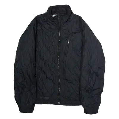 COLUMBIA Womens Quilted Jacket Black Diamond M