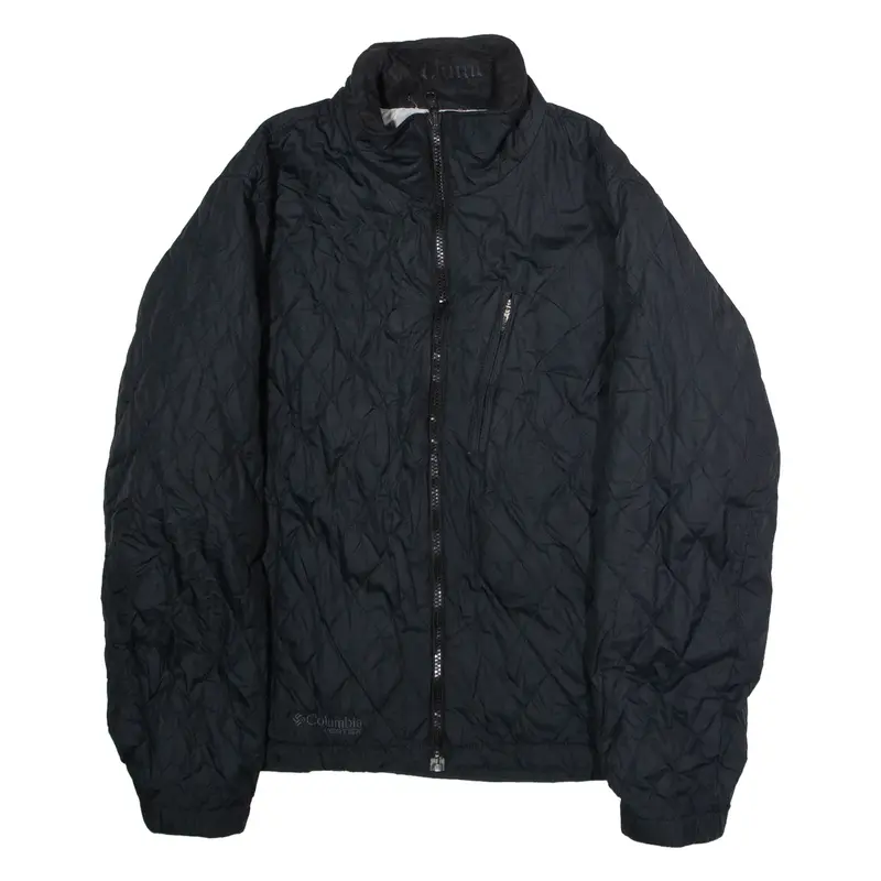 COLUMBIA Womens Quilted Jacket Black Diamond M