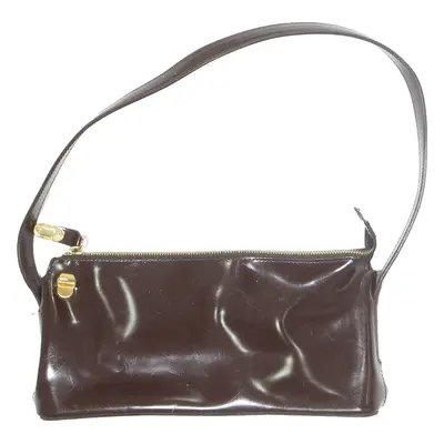 FURLA Womens Shoulder Bag Brown Leather