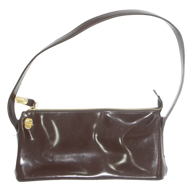 FURLA Womens Shoulder Bag Brown Leather