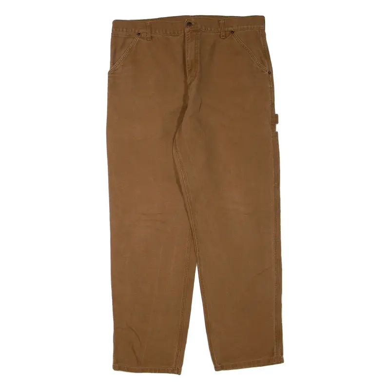 CARHARTT Single Knee Pant Mens Trousers Brown Regular Straight W36 L32