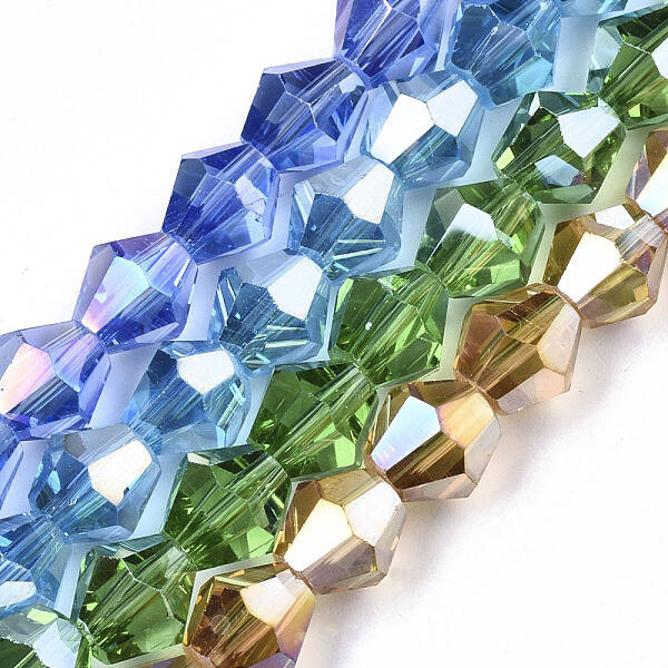 Electroplate Glass Beads Strands