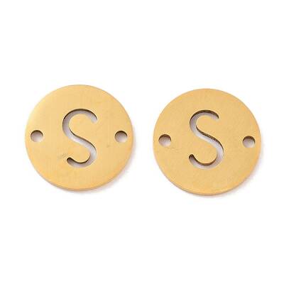 PVD Vacuum Plating 201 Stainless Steel Hollow Flat Round Links