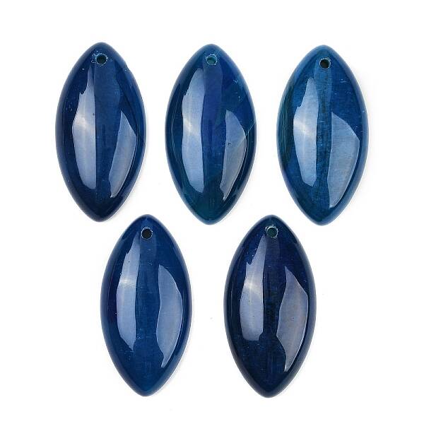 Dyed Natural Agate Pendants