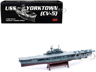 USS Yorktown (CV-5) Aircraft Carrier US Navy World War II 1/1000 Diecast Model by Legion