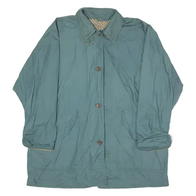 HEAD Womens Trench Coat Blue 90s UK 16