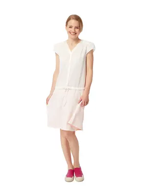 B118L _ BREEZE _ 2-Way Drop-Waist Summer Dress_White | Size: 12 | Color: White