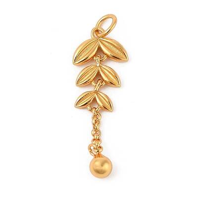 925 Sterling Silver Wheat Tassel Pendants