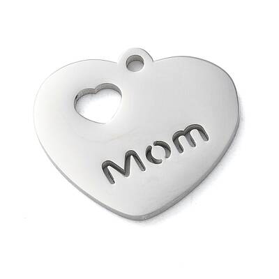 Mother's Day Non-Tarnish 304 Stainless Steel Pendants
